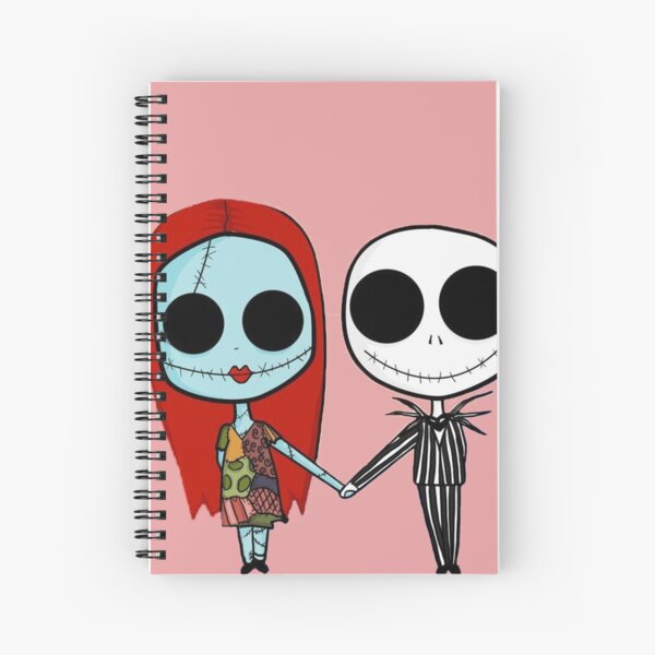 Jack and Sandy - The Nightmare Before Christmas Spiral Notebook