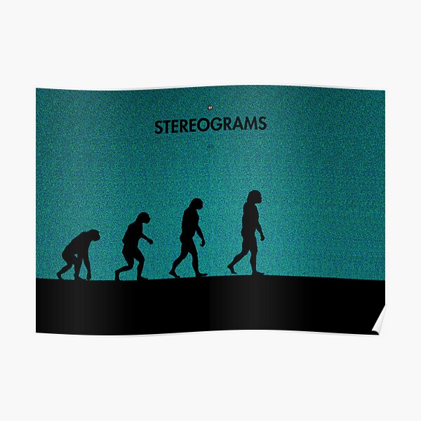 99 Steps of Progress - Stereograms Poster