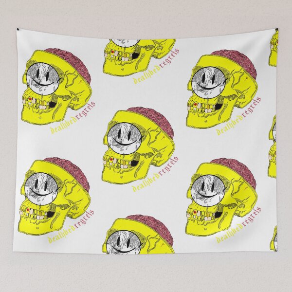 Item preview, Deathbed Regrets (DBR) Smiley Skull designed and sold by DeathbedRegrets.