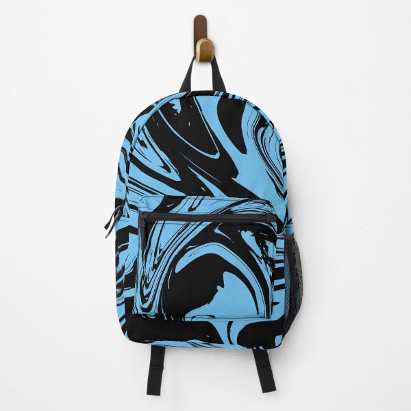 Item preview, Marbled Texture (baby blue on black) designed and sold by quinnhopp.