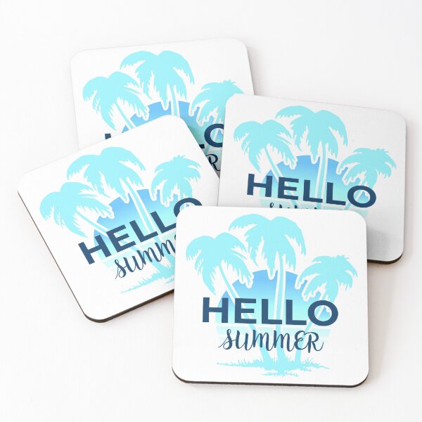 Item preview, "Hello summer" Palm trees - Surf style design designed and sold by TamGustam.