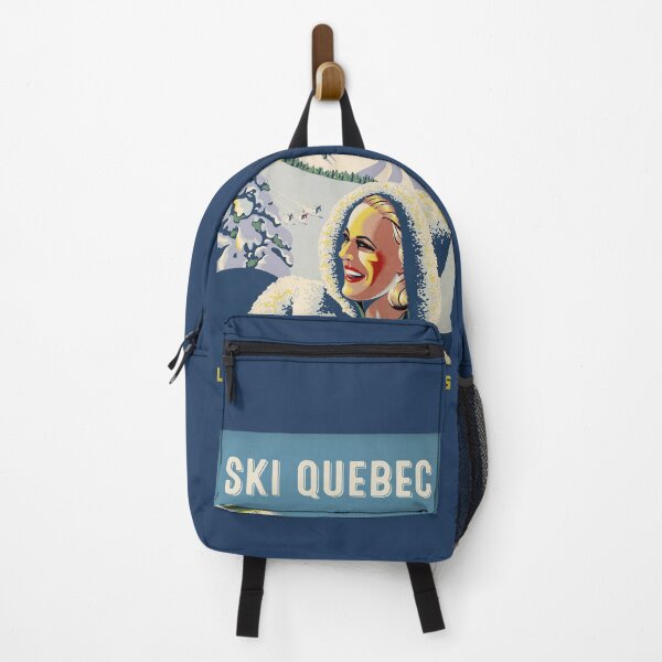 Item preview, Vintage Ski Quebec Sports Travel Poster designed and sold by Glimmersmith.