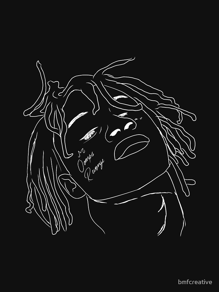 "Trippie Redd Line Drawing " Zipped Hoodie by bmfcreative | Redbubble