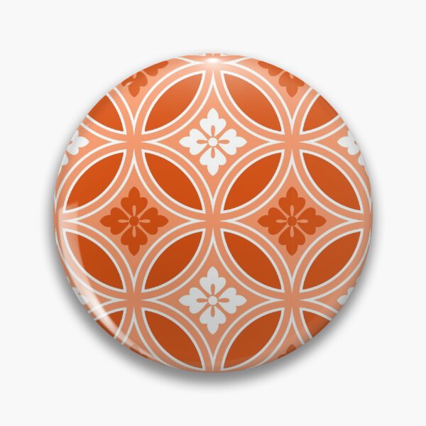 Item preview, Shippo with Flower Motif, Mandarin Orange  designed and sold by Marymarice.