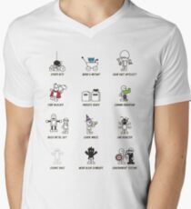 How to be a Superhero Men's V-Neck T-Shirt