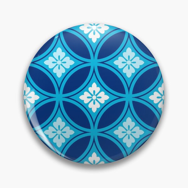 Item preview, Shippo with Flower Motif, Deep Indigo Blue  designed and sold by Marymarice.