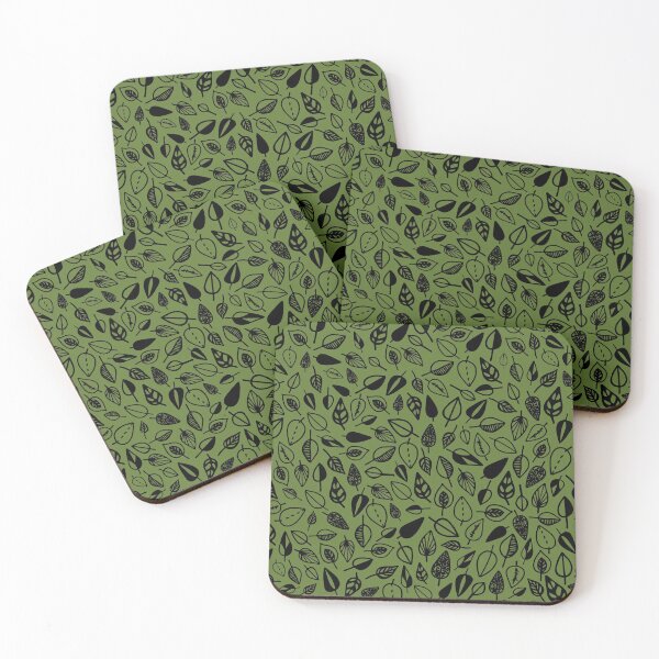 Item preview, leaf pattern green and black designed and sold by Tanya-GR.