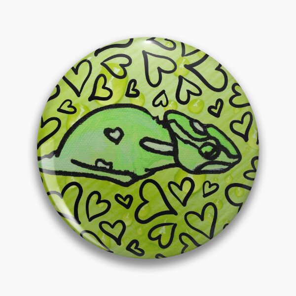 Item preview, Chameleon with Hearts designed and sold by Amanda A. Anthony.