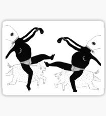promenade en cochon Sticker