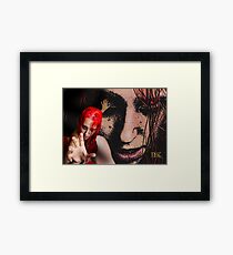 A woman scorned Framed Print