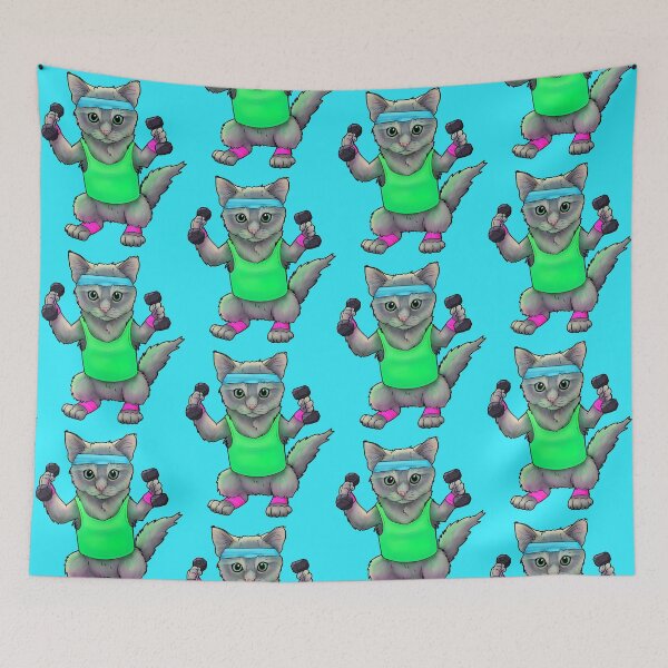 Item preview, Weight lifting cat designed and sold by Mehu.