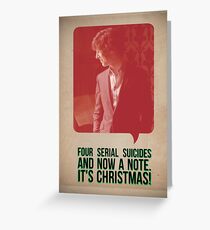 Four Serial Suicides and a Note! Greeting Card