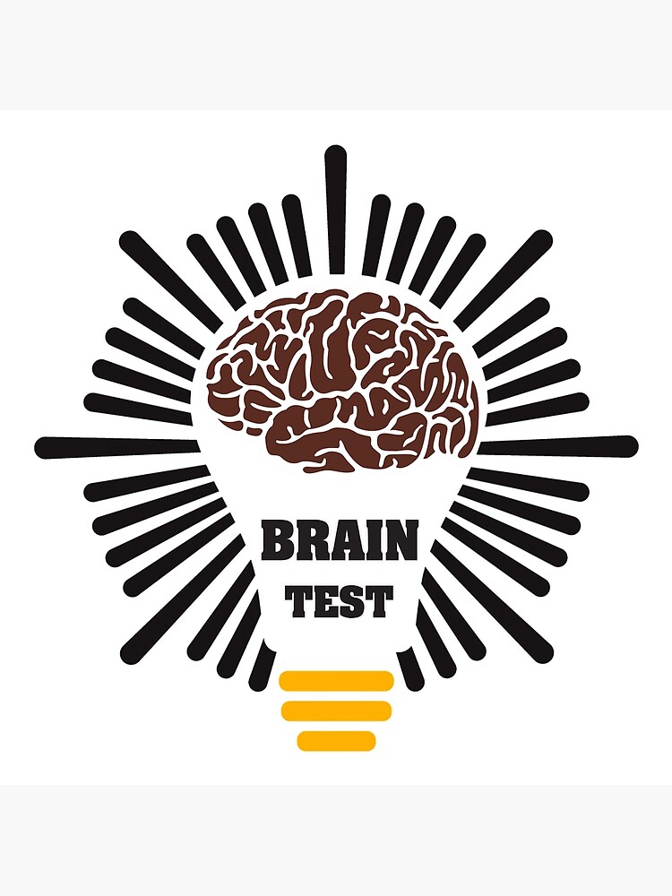 BRAIN TEST Poster for Sale by HMS STORE