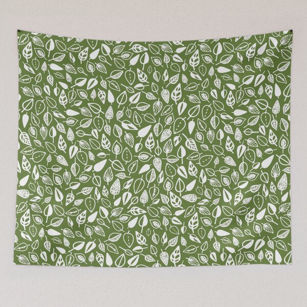 Item preview, leaf pattern green and white designed and sold by Tanya-GR.