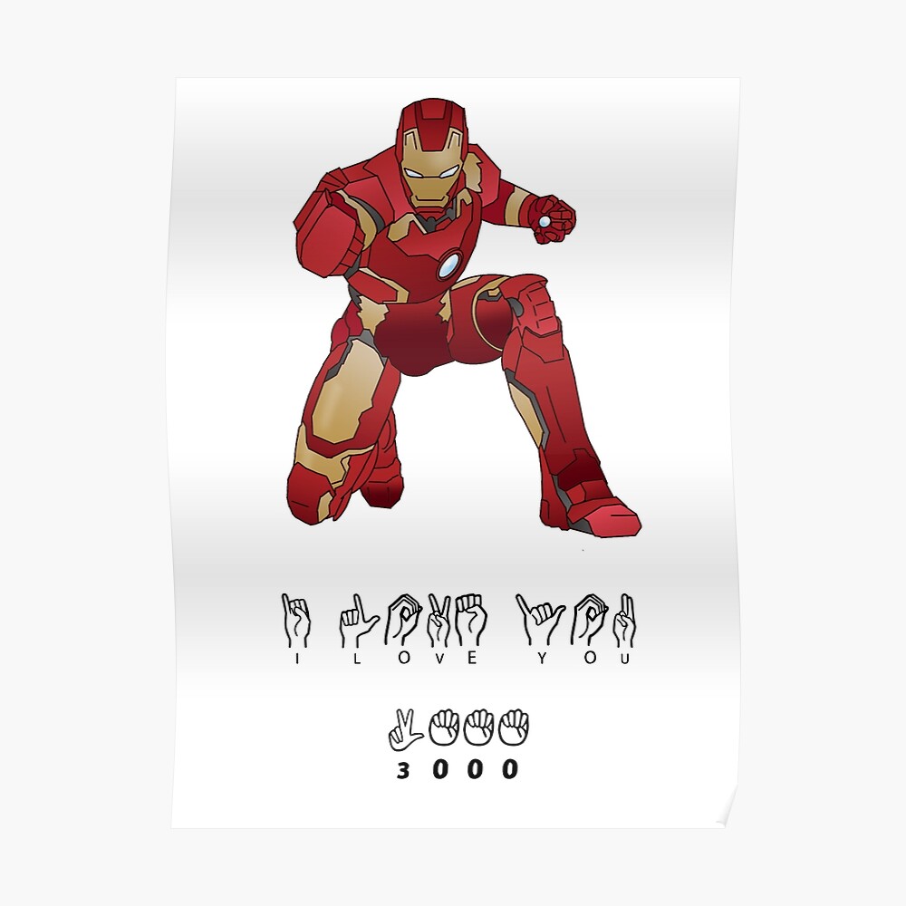Iron Man I Love You 3000 Hidden Message Tie Bar