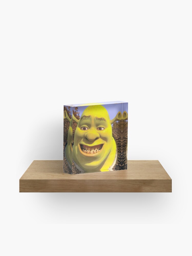 Shrek 2 - Shrek Awkward Smiling Photographic Print for Sale by volkaneeka