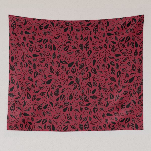 Item preview, leaf pattern red and black designed and sold by Tanya-GR.