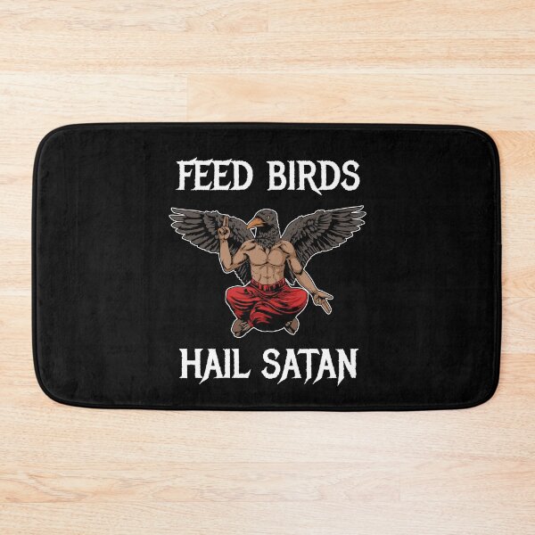 Item preview, Feed Birds Hail Satan Shirt Women Satanism Gift Baphomet designed and sold by DSWShirts.