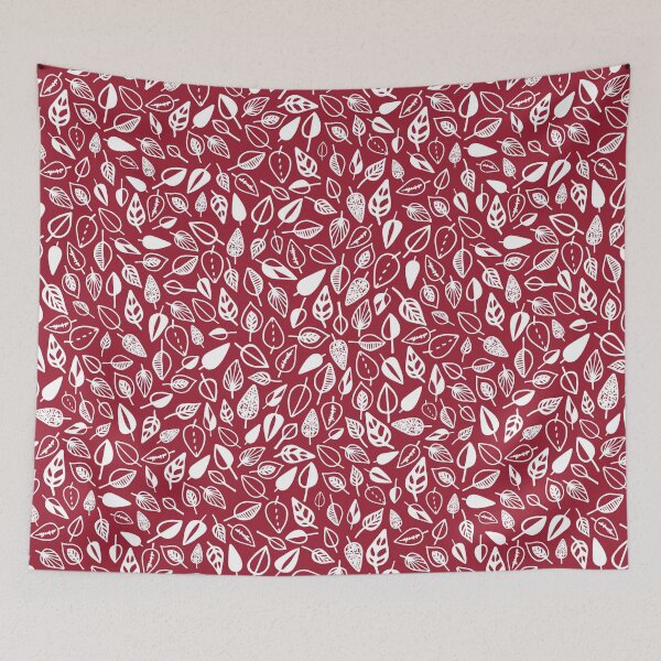 Item preview, leaf pattern red and white designed and sold by Tanya-GR.