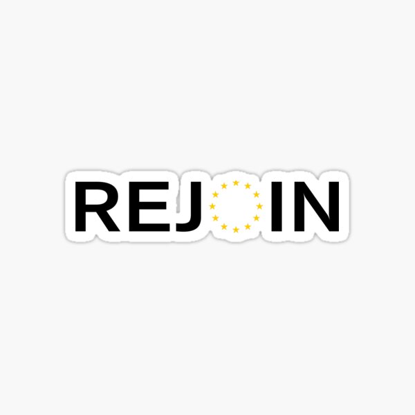 Rejoin EU Black Sticker