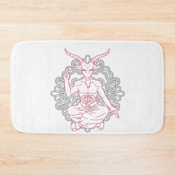 Item preview, Horned Devil Shirt Black Goat Baphomet Tarot Card Satan designed and sold by DSWShirts.