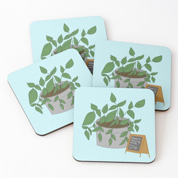 Item preview, Home is Where My Plants Die designed and sold by Facebook.com/ ArtByAmyMinori.