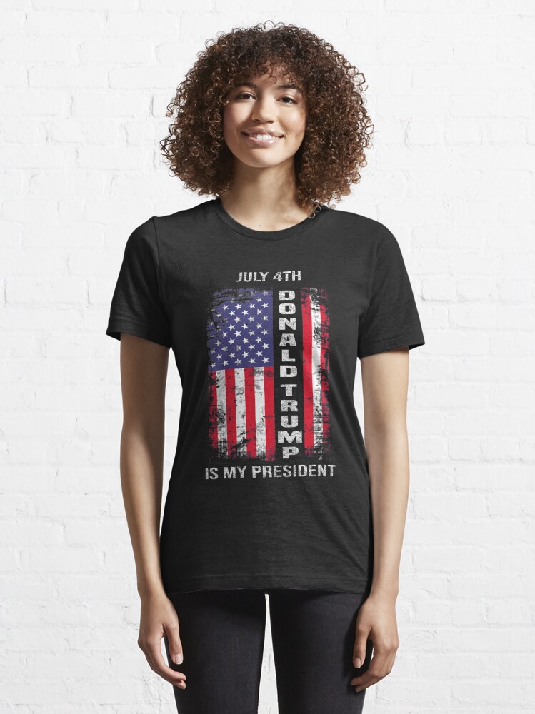 Donald Trump Make 4th of July Great Again Patriotic US Flag Shirt