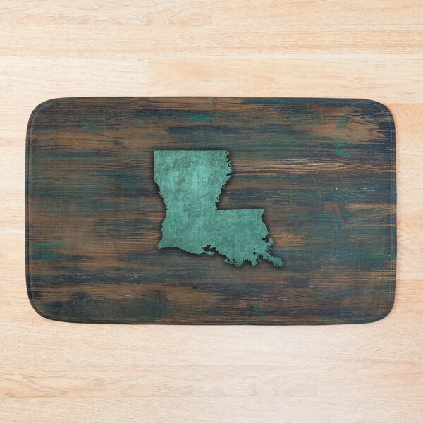 Item preview, Rustic Teal Louisiana Shape designed and sold by Jared Davies.