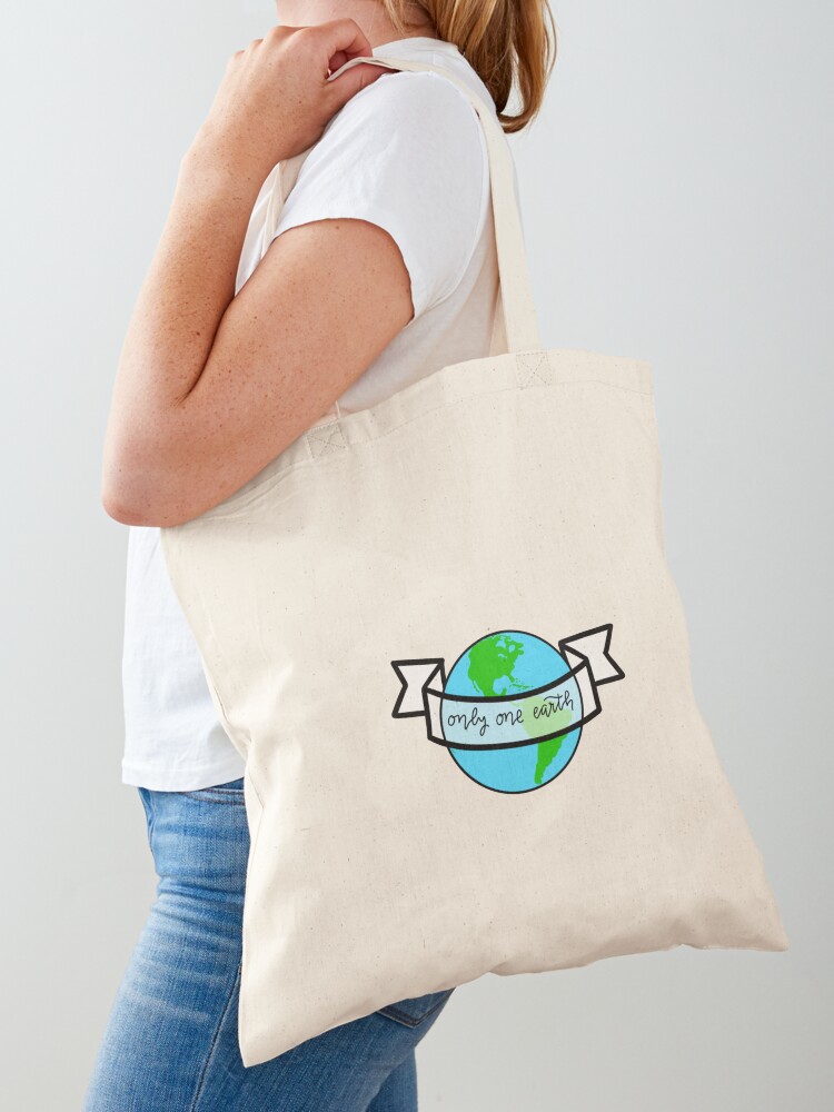 ONE EARTH WITHOUT BORDERS/ EARTH HIROSHIMA LOGO Tote Bag