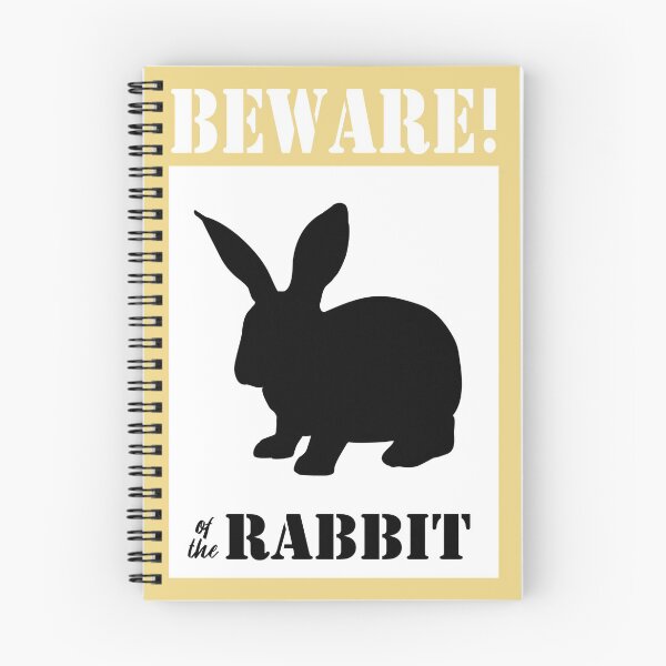 Item preview, Beware of the rabbit sign, yellow designed and sold by Agaly.