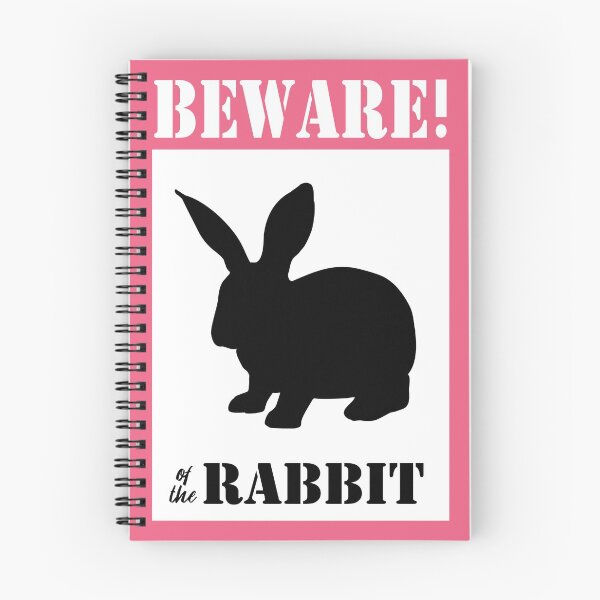 Item preview, Beware of the rabbit sign, pink designed and sold by Agaly.