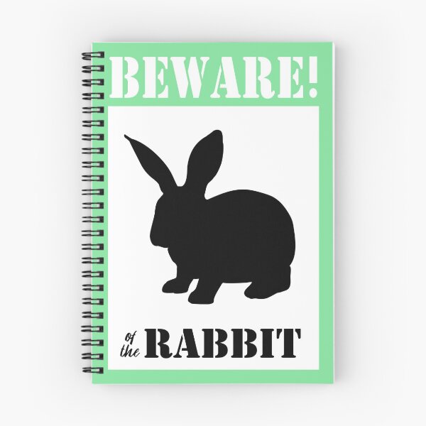 Item preview, Beware of the rabbit sign, green designed and sold by Agaly.