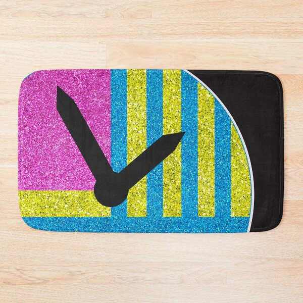 Item preview, Funtimes Glitter 80s Doll Clock designed and sold by Shiny Plastic Rainbow.