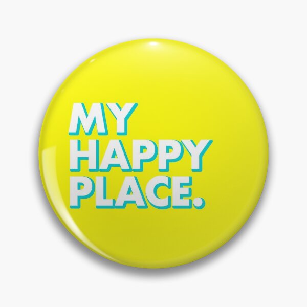 Item preview, MY HAPPY PLACE in yellow designed and sold by SquareClub.