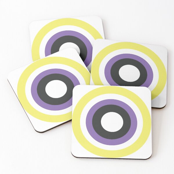Item preview, Nonbinary Pride Flag Circle designed and sold by storf.