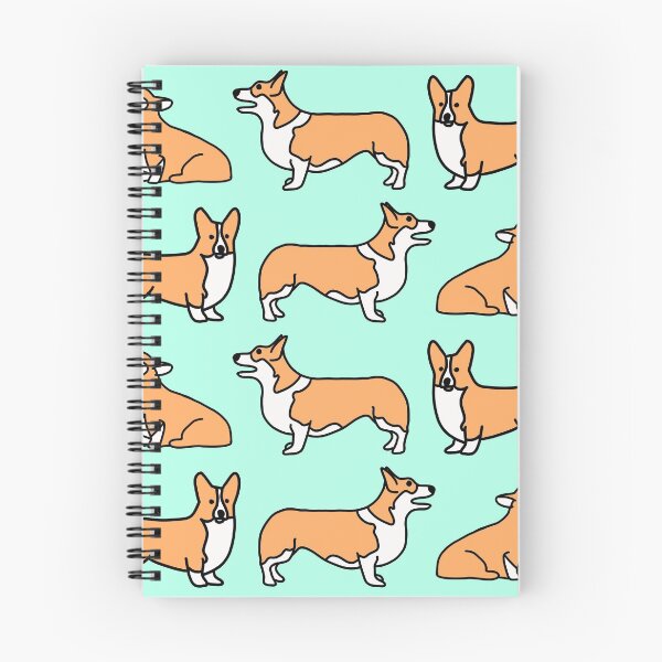Item preview, Cute Corgi Pattern with Teal Background designed and sold by WildeandCo.
