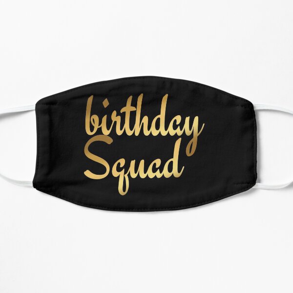 Download Birthday Squad Svg Face Masks | Redbubble