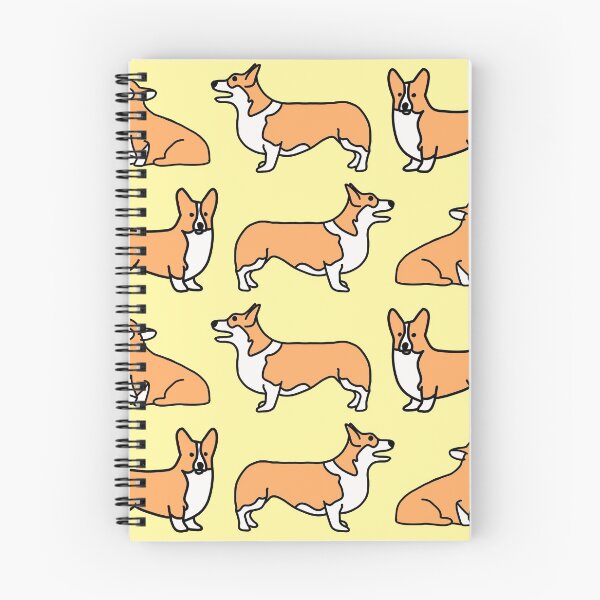 Item preview, Cute Corgi Pattern with Yellow Background designed and sold by WildeandCo.