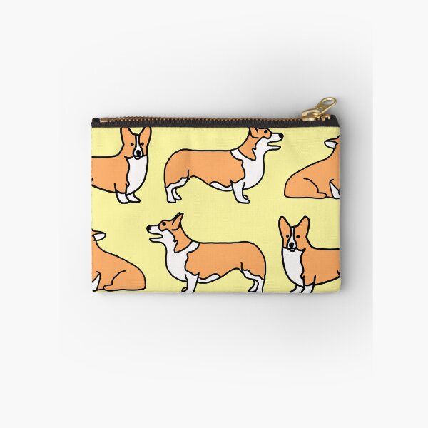 Item preview, Cute Corgi Pattern with Yellow Background designed and sold by WildeandCo.