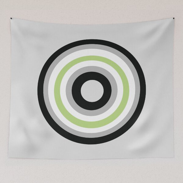Item preview, Agender Pride Flag Circle designed and sold by storf.
