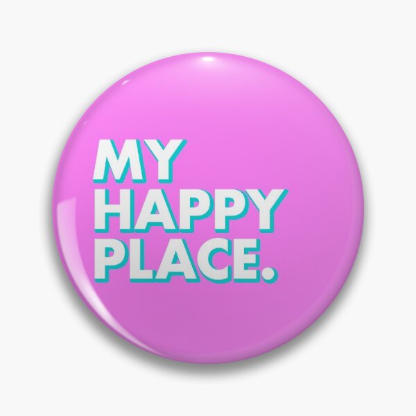 Item preview, MY HAPPY PLACE in pink designed and sold by SquareClub.