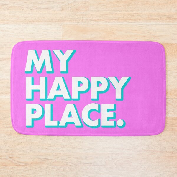 Item preview, MY HAPPY PLACE in pink designed and sold by SquareClub.