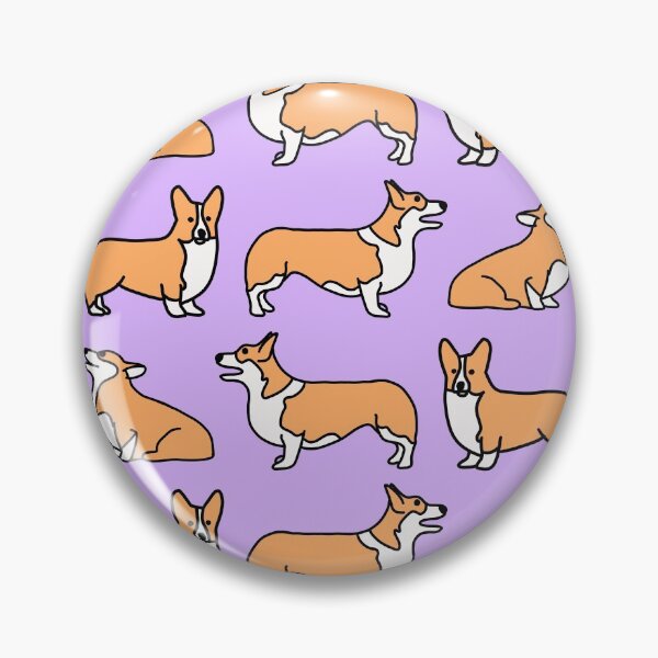 Item preview, Cute Corgi Pattern with Purple Background designed and sold by WildeandCo.