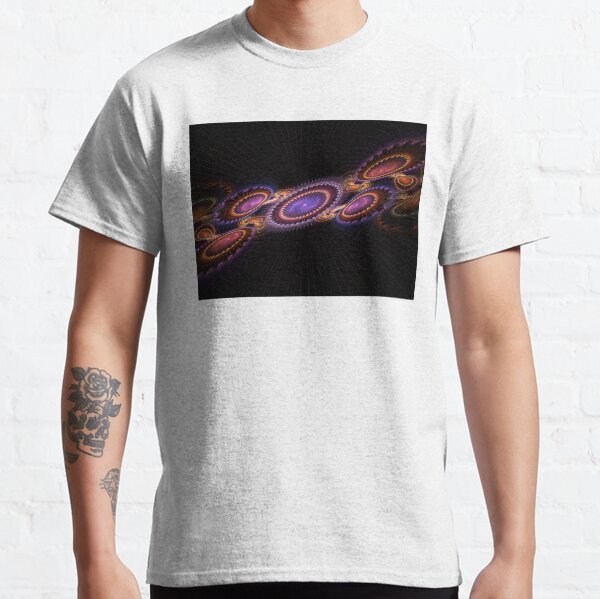 Dreamcatcher Julia - Spinning Flat Purple Fractal Discs Classic T-Shirt