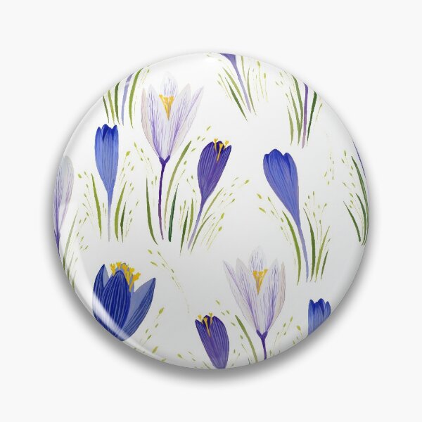 Item preview, Crocus flower pattern design  designed and sold by AniaKropla.