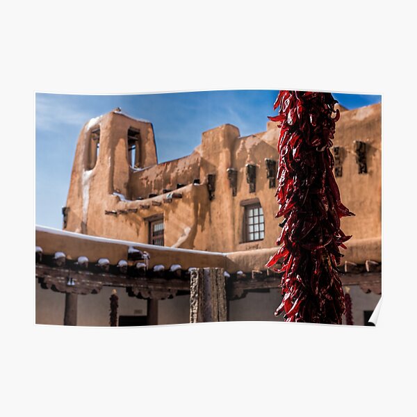 Adobe Courtyard Poster