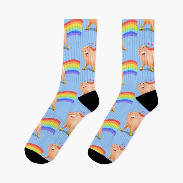 Item preview, Rainbow Roller Piggy designed and sold by iwantnoodle.