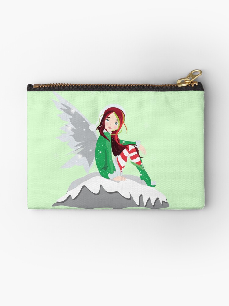 Thumbnail 1 of 4, Zipper Pouch, Eve The Christmas Fairy™ designed and sold by TeelieTurner.