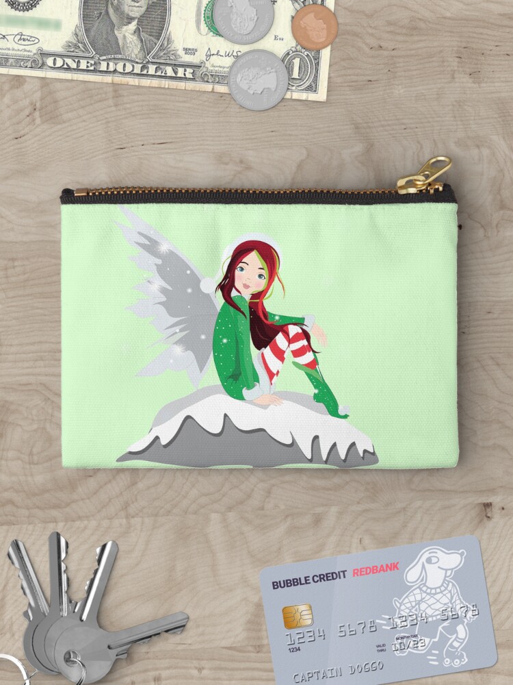 Thumbnail 3 of 4, Zipper Pouch, Eve The Christmas Fairy™ designed and sold by TeelieTurner.