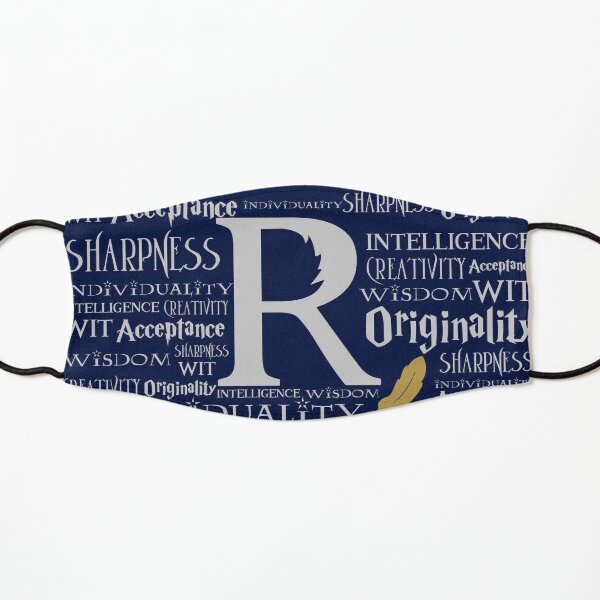 Wizard Witches School House Crest Raven Traits Magic Spells Kids Mask